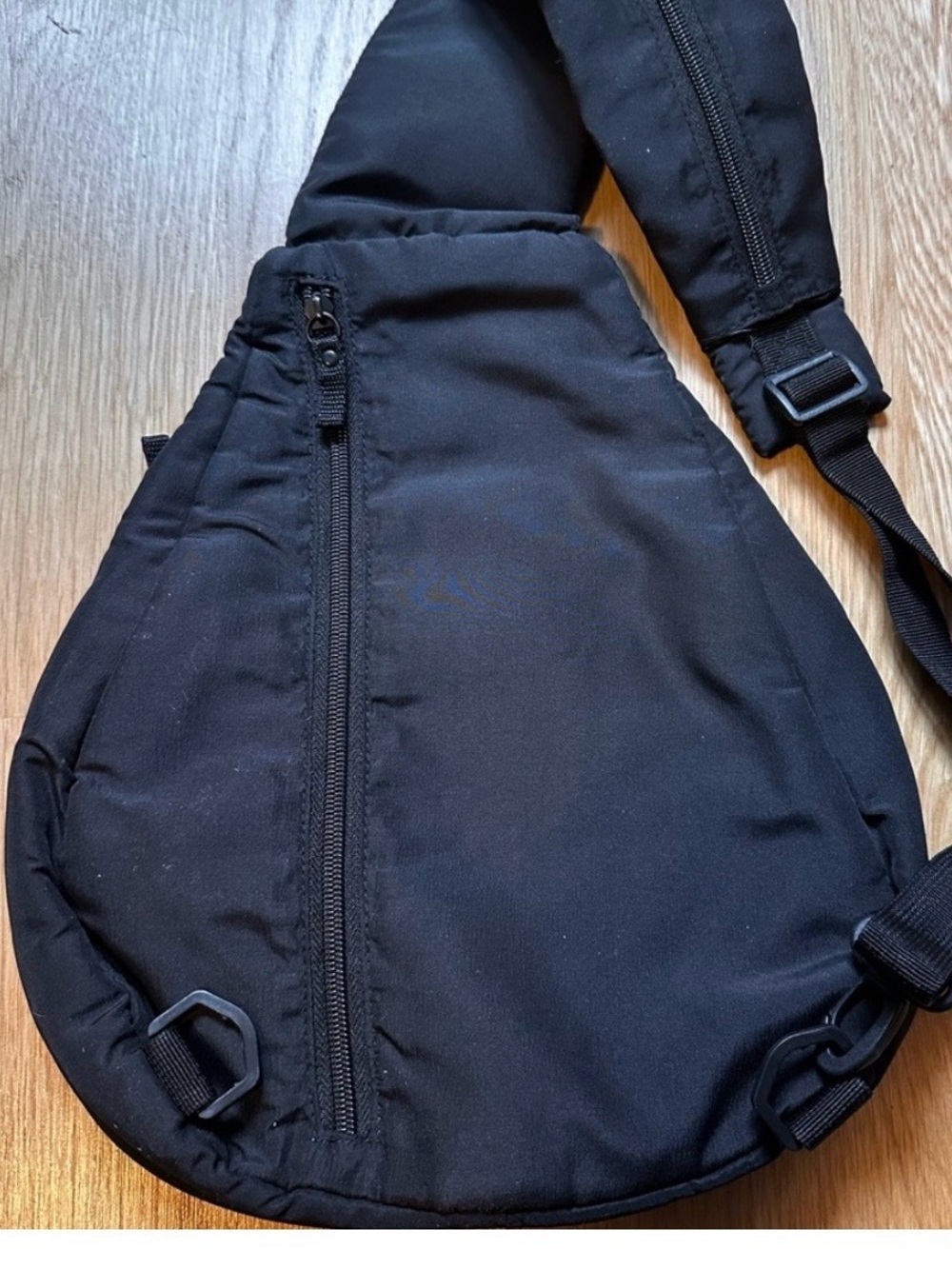 Tim Hortons Black & Blue Sling Backpack - Single Strap Carry - Picture 4 of 6